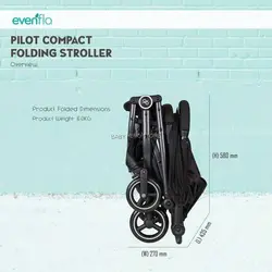 کالسکه هواپیمایی ایون فلو evenflo مدل GB Pilot Compact - فروشگاه سیسمونی روژان