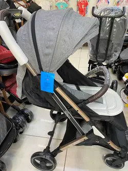 کالسکه هواپیمایی چرخ بزرگ برند بویی Boyi کد608s - فروشگاه سیسمونی روژان