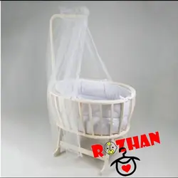 گهواره چوبی بیضی شکل دیوانکو Divanco - فروشگاه سیسمونی روژان