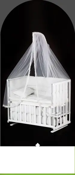 گهواره چوبی کنار مادر ( رنگ راش و طبیعی t) - فروشگاه سیسمونی روژان