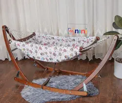 گهواره سنتی چوبی تاشو - فروشگاه سیسمونی روژان