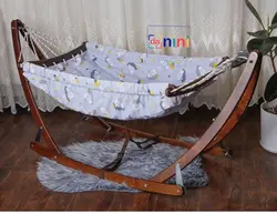 گهواره سنتی چوبی تاشو - فروشگاه سیسمونی روژان