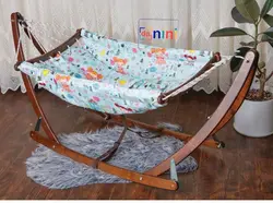 گهواره سنتی چوبی تاشو - فروشگاه سیسمونی روژان