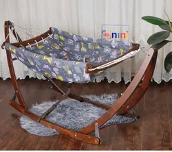 گهواره سنتی چوبی تاشو - فروشگاه سیسمونی روژان