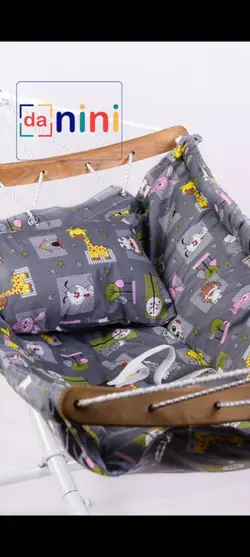 گهواره سنتی چوبی تاشو - فروشگاه سیسمونی روژان