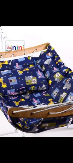 گهواره سنتی چوبی تاشو - فروشگاه سیسمونی روژان