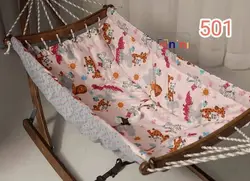 گهواره سنتی چوبی تاشو - فروشگاه سیسمونی روژان