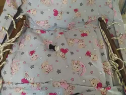 گهواره سنتی چوبی تاشو - فروشگاه سیسمونی روژان