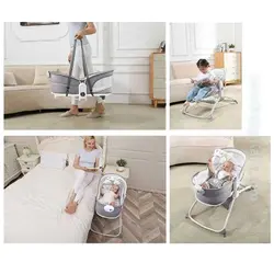 گهواره و نی نی لای لای ماستلا Mastela مدل 6in1 - فروشگاه سیسمونی روژان