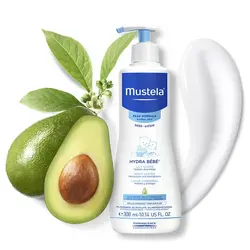 لوسیون هیدرا ب ب بدن کودکان موستلا 300 میلی لیتر Mustela - فروشگاه سیسمونی روژان