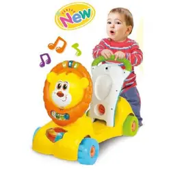 واکر کودک موزیکال سه کاره طرح شیر winfun مدل 00855 - فروشگاه سیسمونی روژان