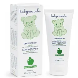خمیردندان با سه طعم مختلف توت فرنگی یا موز یا سیب بی بی کوکول Babycoccole - فروشگاه سیسمونی روژان