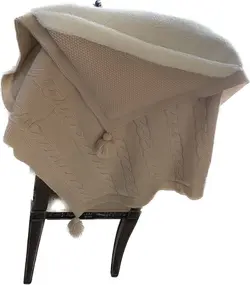 پتو بافت خزدار کلاهدار - فروشگاه سیسمونی روژان