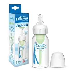 شیشه شیر طلقی ۱۲۰ میل نوزاد دکتر براونز sb41005 Dr Brown's - فروشگاه سیسمونی روژان