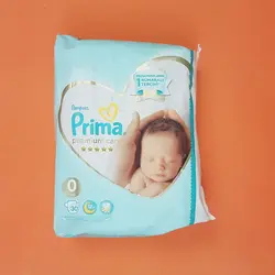 پوشک پریما پمپرز ضد حساسیت سایز 0 تعداد 30 عددی pampers prima - فروشگاه سیسمونی روژان