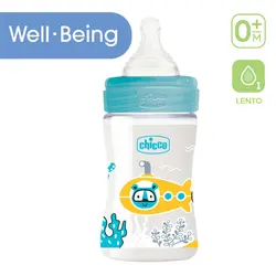 شیشه طلقی ول بینگ سیلیکان طرح دار 150 میل chicco - فروشگاه سیسمونی روژان