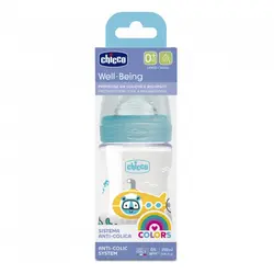 شیشه طلقی ول بینگ سیلیکان طرح دار 150 میل chicco - فروشگاه سیسمونی روژان