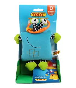 عروسک آویز طرح خرچنگ مربع ویبره و آینه دار تولو tolo 95331 - فروشگاه سیسمونی روژان