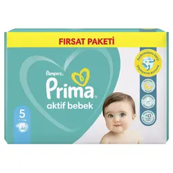 پوشک پریما پمپرز ترک سایز 5 عددی 46 pampers prima - فروشگاه سیسمونی روژان