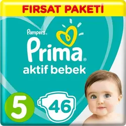 پوشک پریما پمپرز ترک سایز 5 عددی 46 pampers prima - فروشگاه سیسمونی روژان