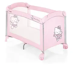 تخت و پارک کودک یک طبقه بروی brevi طرح هلو کیتی
