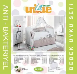 سرویس دم دستی و یا رو تختی 9 تکه برند یونیک بیبی Unique baby - فروشگاه سیسمونی روژان
