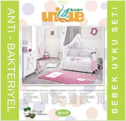 سرویس دم دستی و یا رو تختی 9 تکه برند یونیک بیبی Unique baby - فروشگاه سیسمونی روژان