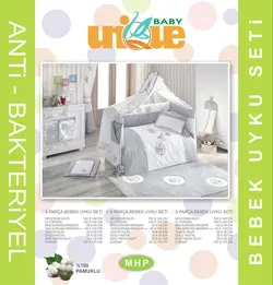 سرویس دم دستی و یا رو تختی 9 تکه برند یونیک بیبی Unique baby - فروشگاه سیسمونی روژان
