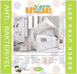 سرویس دم دستی و یا رو تختی 9 تکه برند یونیک بیبی Unique baby - فروشگاه سیسمونی روژان