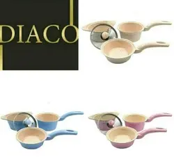 سرویس قابلمه 5 تکه دیاکو diaco عروس aroos همراه قاشق - فروشگاه سیسمونی روژان