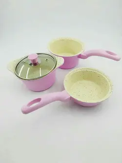 سرویس قابلمه 5 تکه دیاکو diaco عروس aroos همراه قاشق - فروشگاه سیسمونی روژان