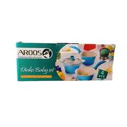 سرویس قابلمه 5 تکه دیاکو diaco عروس aroos همراه قاشق - فروشگاه سیسمونی روژان