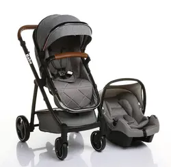 ست کالسکه و کریر بیب مدل متال babe - فروشگاه سیسمونی روژان