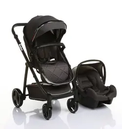 ست کالسکه و کریر بیب مدل متال babe - فروشگاه سیسمونی روژان