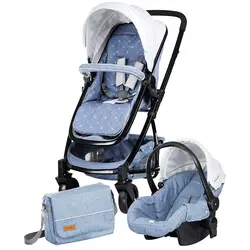 ست کالسکه و کریر همراه ساک لوازم نوزاد یوکا بیبی فورلایف baby4life