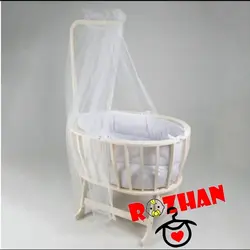 گهواره چوبی بیضی شکل م