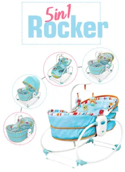 گهواره و نی نی لای لای ماستلا Mastela مدل 5in1 - فروشگاه سیسمونی روژان