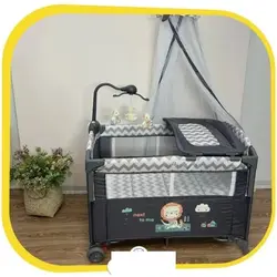 تخت و پارک کنار باز شو وگهواره شو کول بیبی code kdd-960f cool baby - فروشگاه سیسمونی روژان