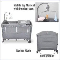 تخت پارك کنار مادر و گهواره شو (3كاره برند) کول بیبی coolbaby