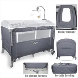 تخت پارك کنار مادر و گهواره شو (3كاره برند) کول بیبی coolbaby