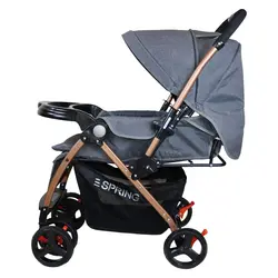 ست کالسکه و کریر اسپرینگ مدل b047 به همراه ساک لوازم کودک - فروشگاه سیسمونی روژان