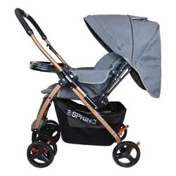 ست کالسکه و کریر اسپرینگ مدل b047 به همراه ساک لوازم کودک - فروشگاه سیسمونی روژان