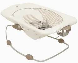 تخت و پارک فول با گهواره ویبره دار جویی meet excursion™ change & Bounce Tan Stripe - فروشگاه سیسمونی روژان