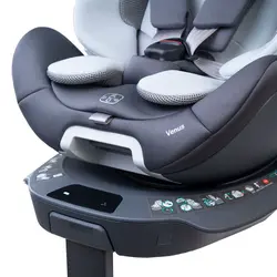 صندلی ماشین 360 درجه جیکل طوسی مدل ونوس Car Seat Jikel Venus - فروشگاه سیسمونی روژان