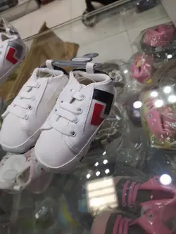 پاپوش نوزادی سفید نیو استار newstar - فروشگاه سیسمونی روژان