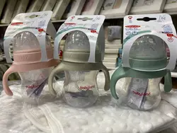 شیشه شیر طلقی pp کولیک 180 میل بی بی لند ( طرح اونت ) کد babyland 200 - فروشگاه سیسمونی روژان