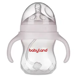 شیشه شیر طلقی pp کولیک 180 میل بی بی لند ( طرح اونت ) کد babyland 200 - فروشگاه سیسمونی روژان