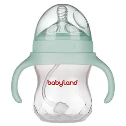 شیشه شیر طلقی pp کولیک 180 میل بی بی لند ( طرح اونت ) کد babyland 200 - فروشگاه سیسمونی روژان