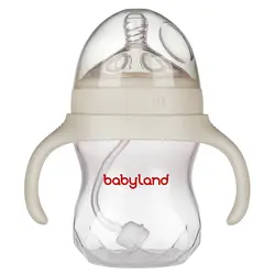 شیشه شیر طلقی pp کولیک 180 میل بی بی لند ( طرح اونت ) کد babyland 200 - فروشگاه سیسمونی روژان