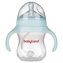 شیشه شیر طلقی pp کولیک 180 میل بی بی لند ( طرح اونت ) کد babyland 200 - فروشگاه سیسمونی روژان